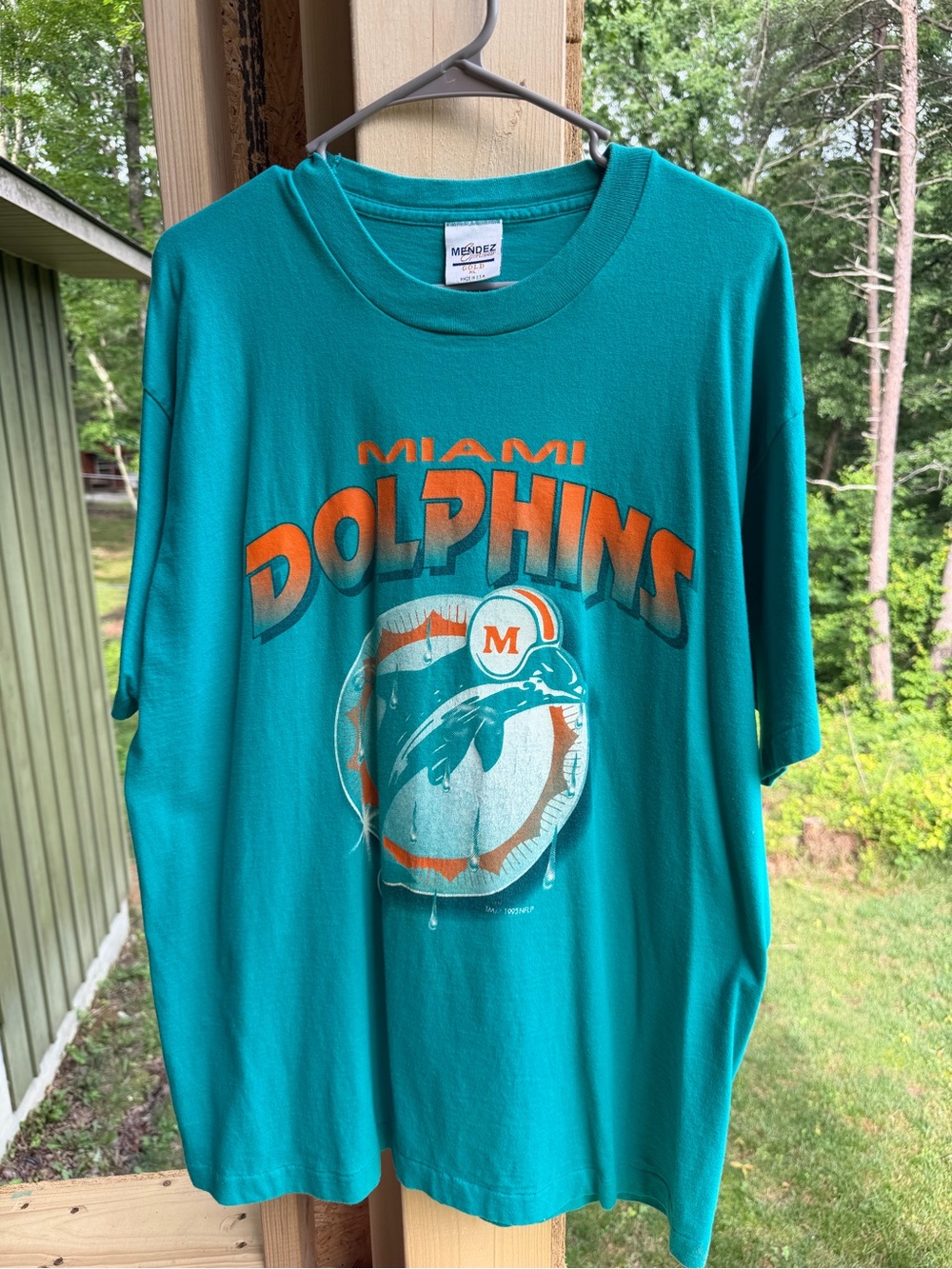Vintage Miami Dolphins Single Stitch T Shirt - XL